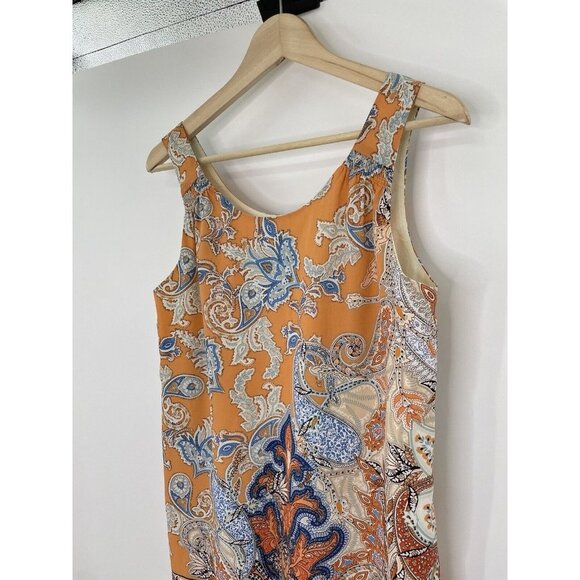 Lila Rose‎ Women’s Scoop Neck Paisley Print Mini Slip Dress Size 2 - Picture 3 of 13